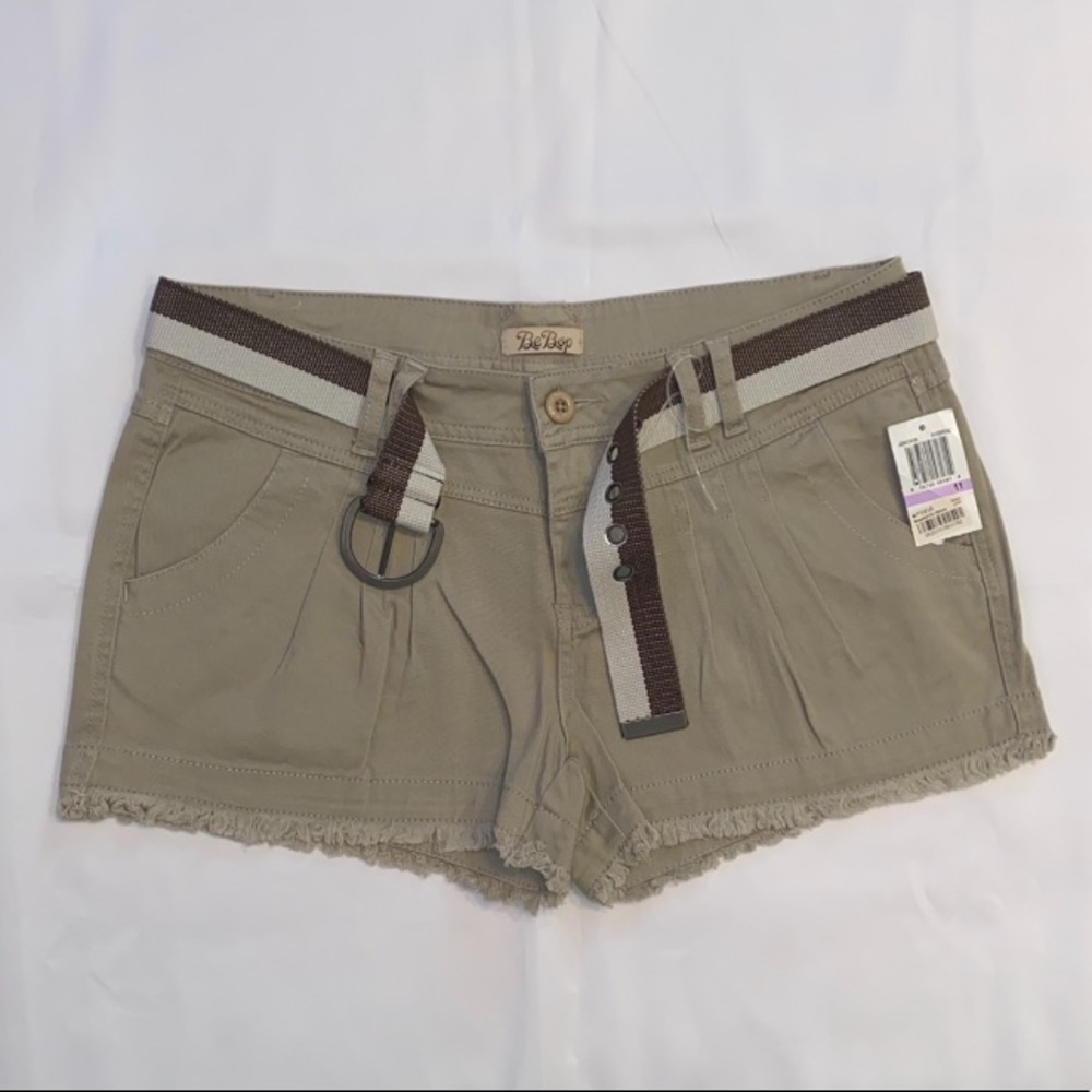 NWT Be Bop Belted Tan Shorts